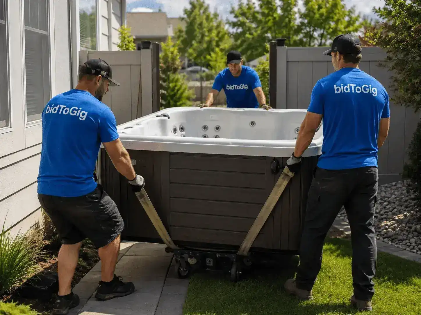 Hot tub moving