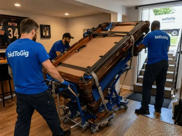Pool table moving