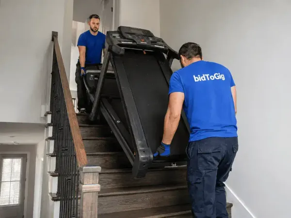 Treadmill moving