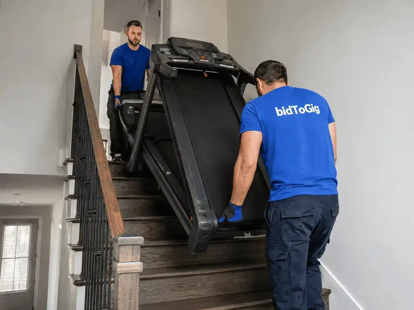 Treadmill moving